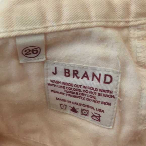J Brand Peach Cut Off Denim Shorts - Picture 3 of 4